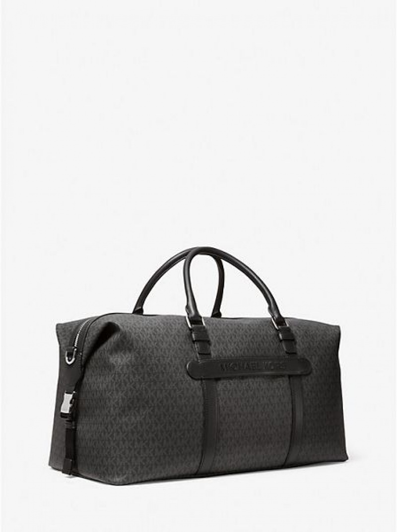 Bolsos De Viaje Michael Kors Hudson Logo Hombre Negras | 72458OWAU