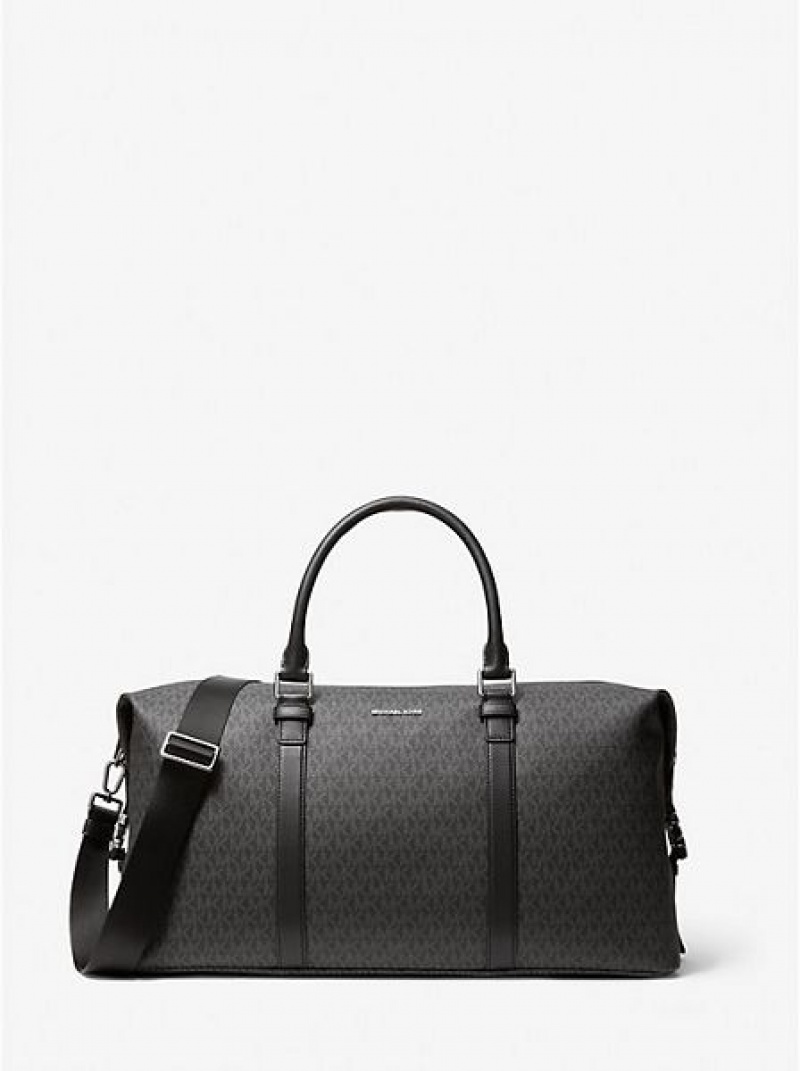 Bolsos De Viaje Michael Kors Hudson Logo Hombre Negras | 72458OWAU