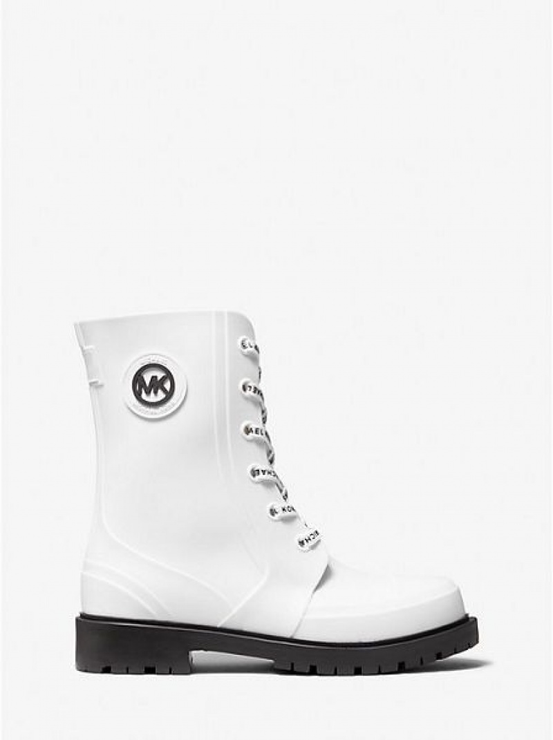 Botas de Lluvia Michael Kors Montaigne Pvc Mujer Blancas | 05469APJQ