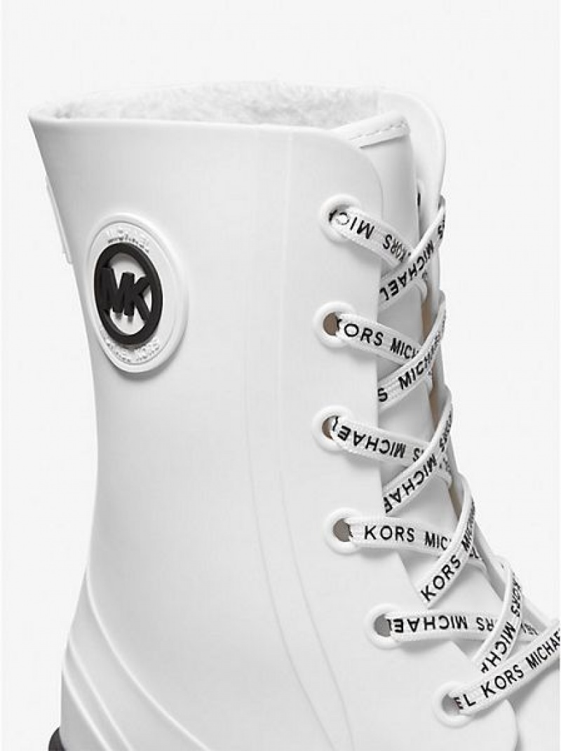 Botas de Lluvia Michael Kors Montaigne Pvc Mujer Blancas | 05469APJQ