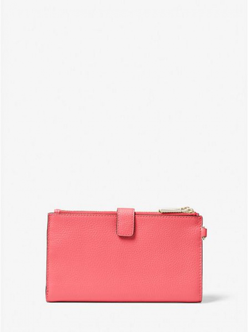 Carteras Michael Kors Adele Pebbled Cuero Smartphone Mujer Rojas | 24069MFZI