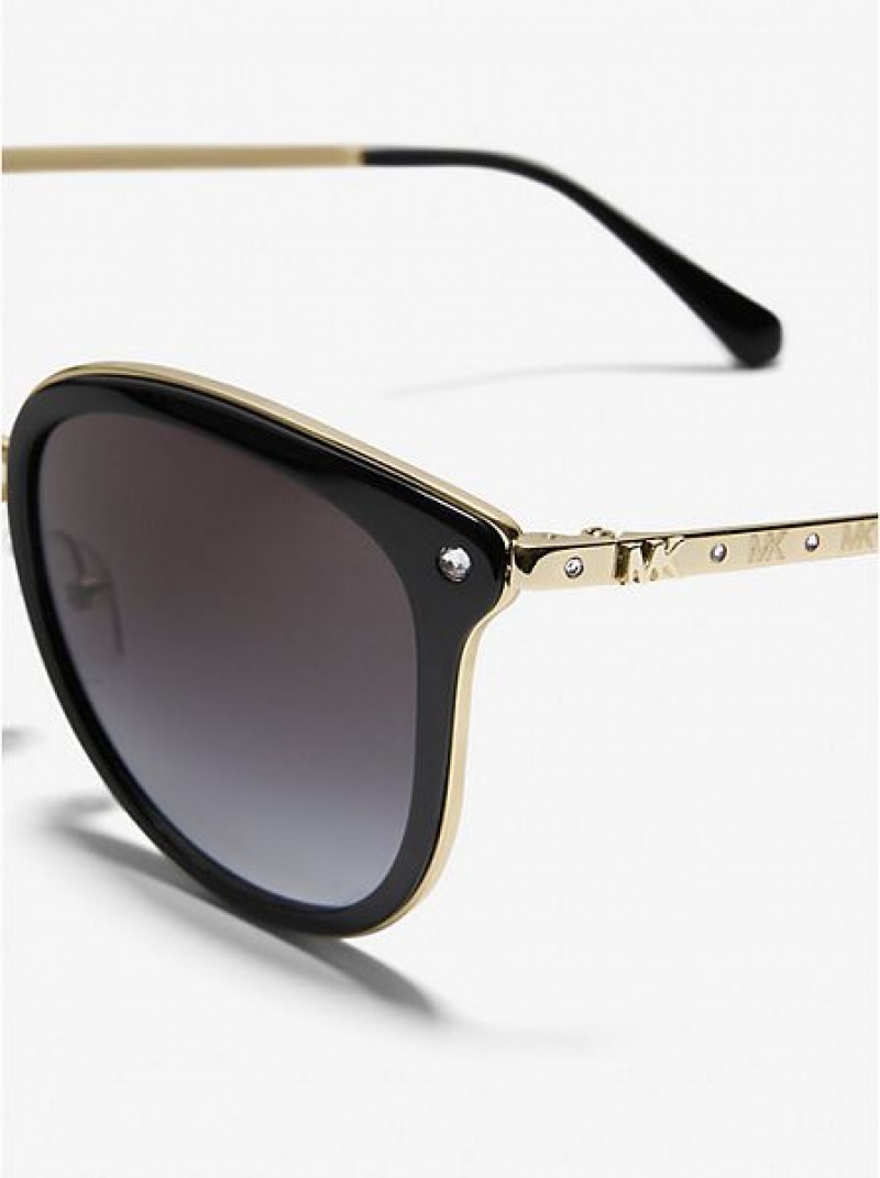 Gafas de Sol Michael Kors Adrianna Bright Mujer Negras | 46581ASZW