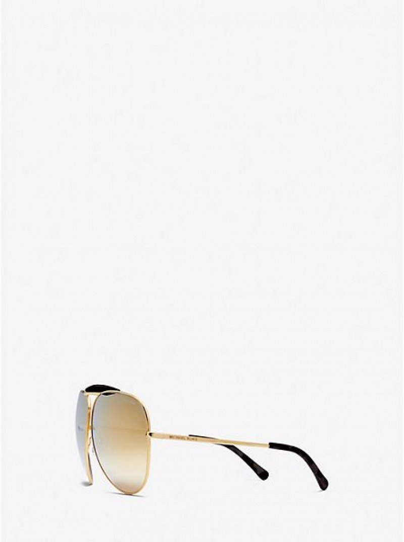 Gafas de Sol Michael Kors Bleecker Mujer Doradas Negras | 21473YGBV