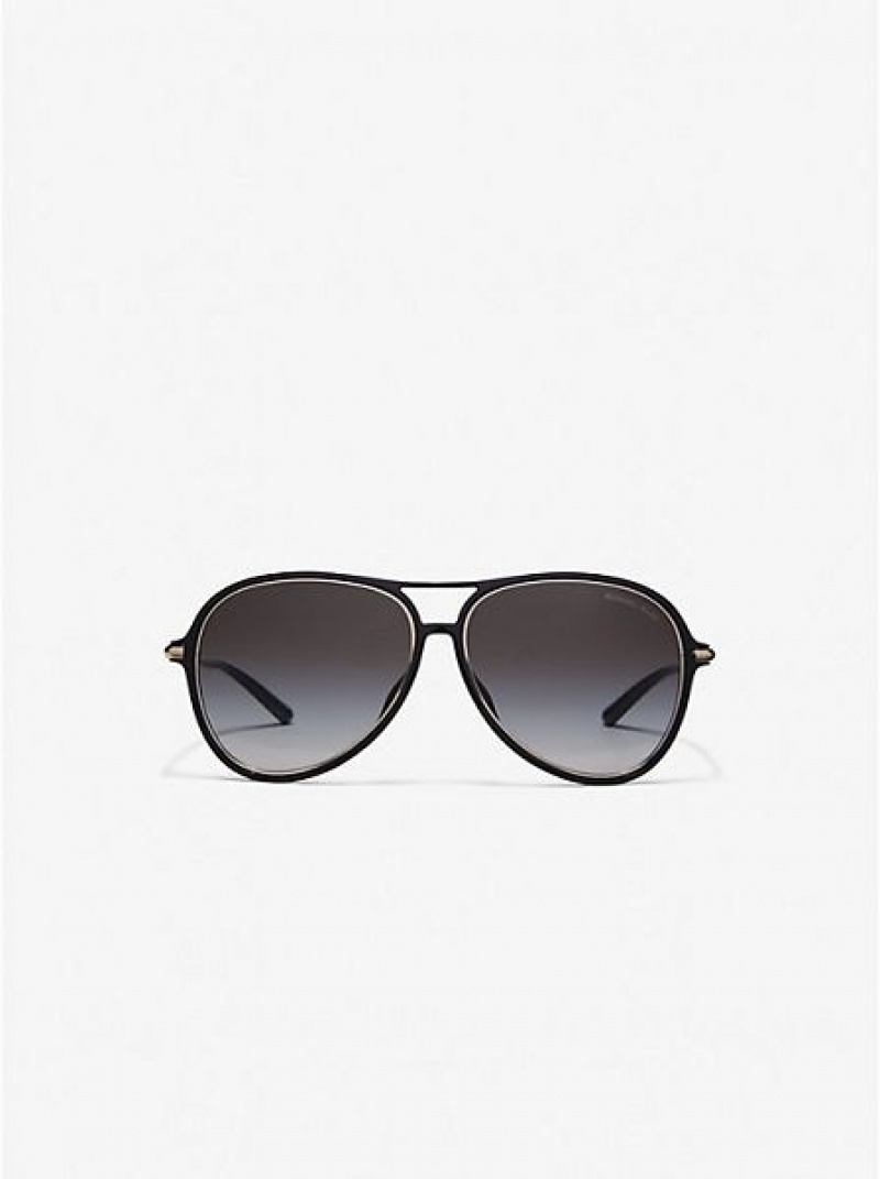 Gafas de Sol Michael Kors Breckenridge Mujer Negras | 12649BEOM