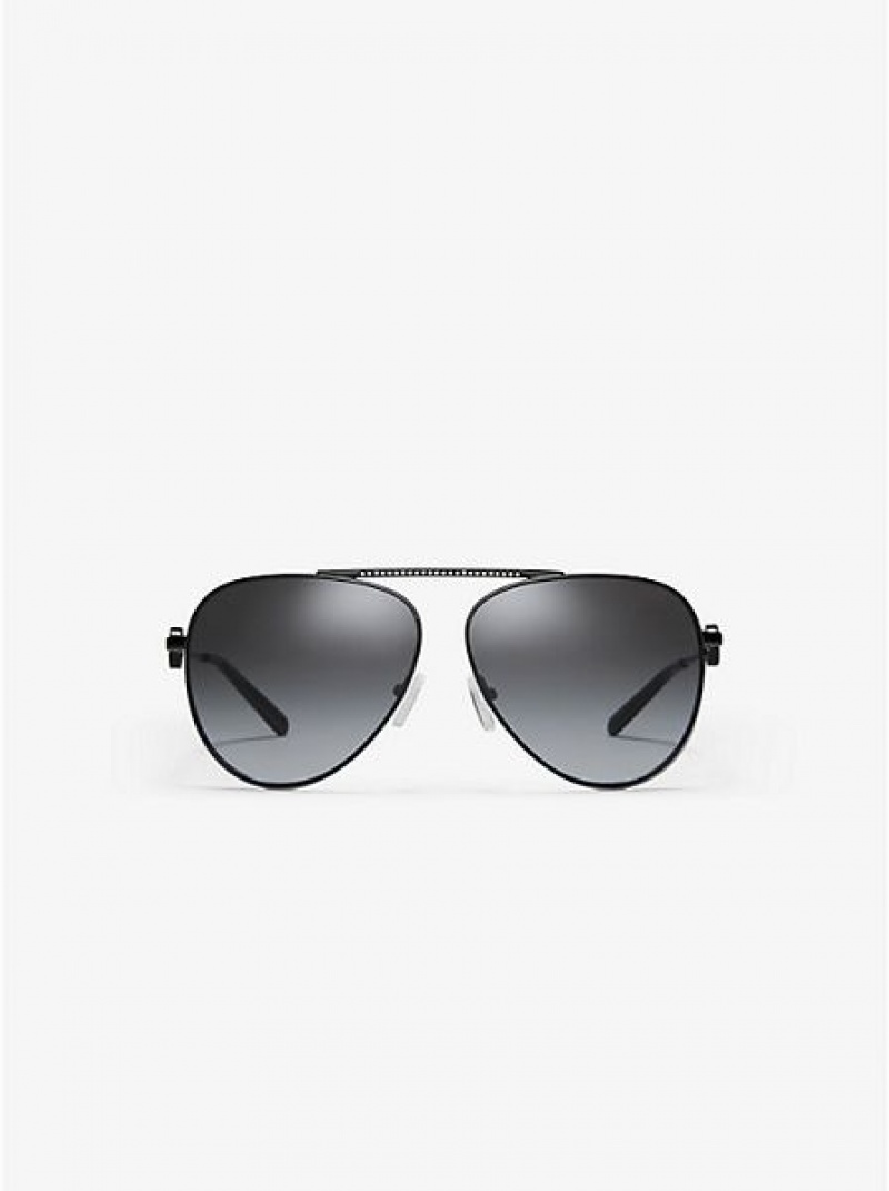 Gafas de Sol Michael Kors Salina Mujer Negras | 37625AYTF