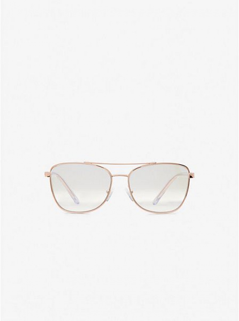 Gafas de Sol Michael Kors Stratton Mujer Rosas Doradas | 67028FCHX