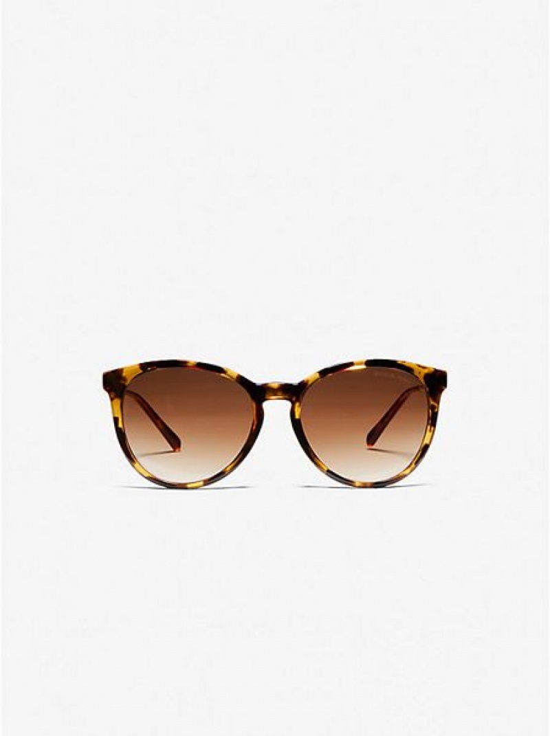 Gafas de Sol Michael Kors Tampa Mujer Negras Marrones | 62413AUOE