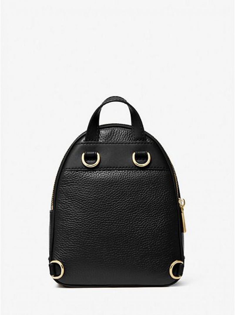 Mochila Michael Kors Brooklyn Extra-small Pebbled Cuero Mujer Negras | 89023VWZC