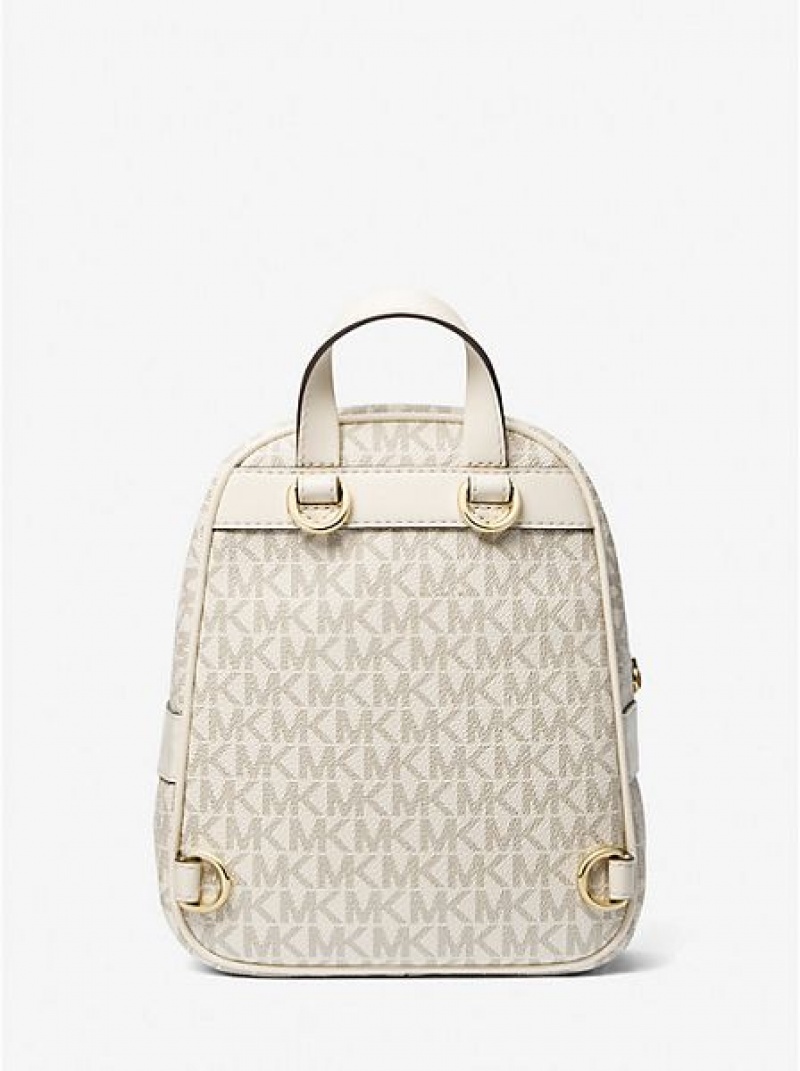 Mochila Michael Kors Elliot Extra-small Logo Mujer Creme | 38715KDWQ