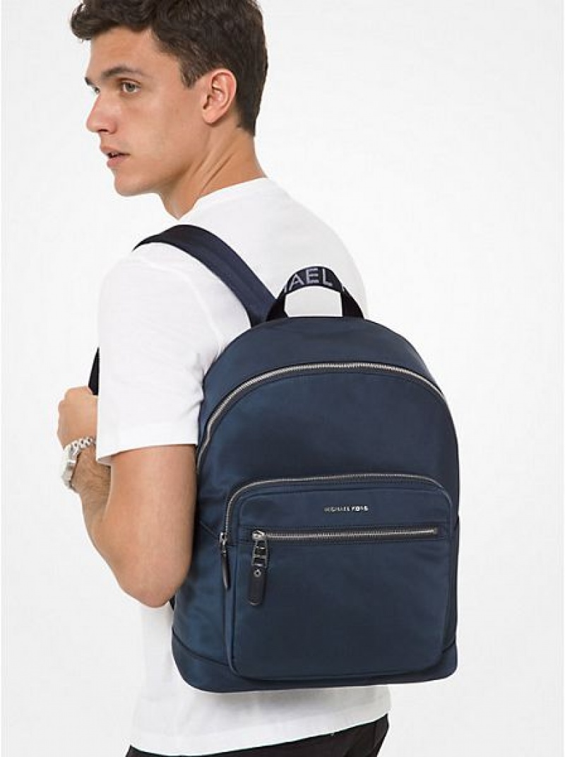 Mochila Michael Kors Hudson Nylon Hombre Azul Marino | 09467JIBV