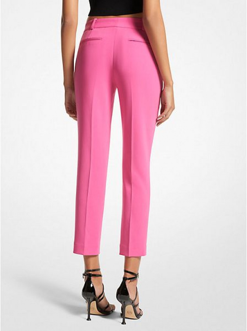 Pantalones Michael Kors Crepe Mujer Rosas | 13649OCUA