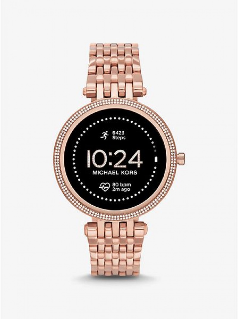 Relojes Michael Kors Gen 5e Darci Pave Smart Mujer Rosas Doradas | 49360BDRL