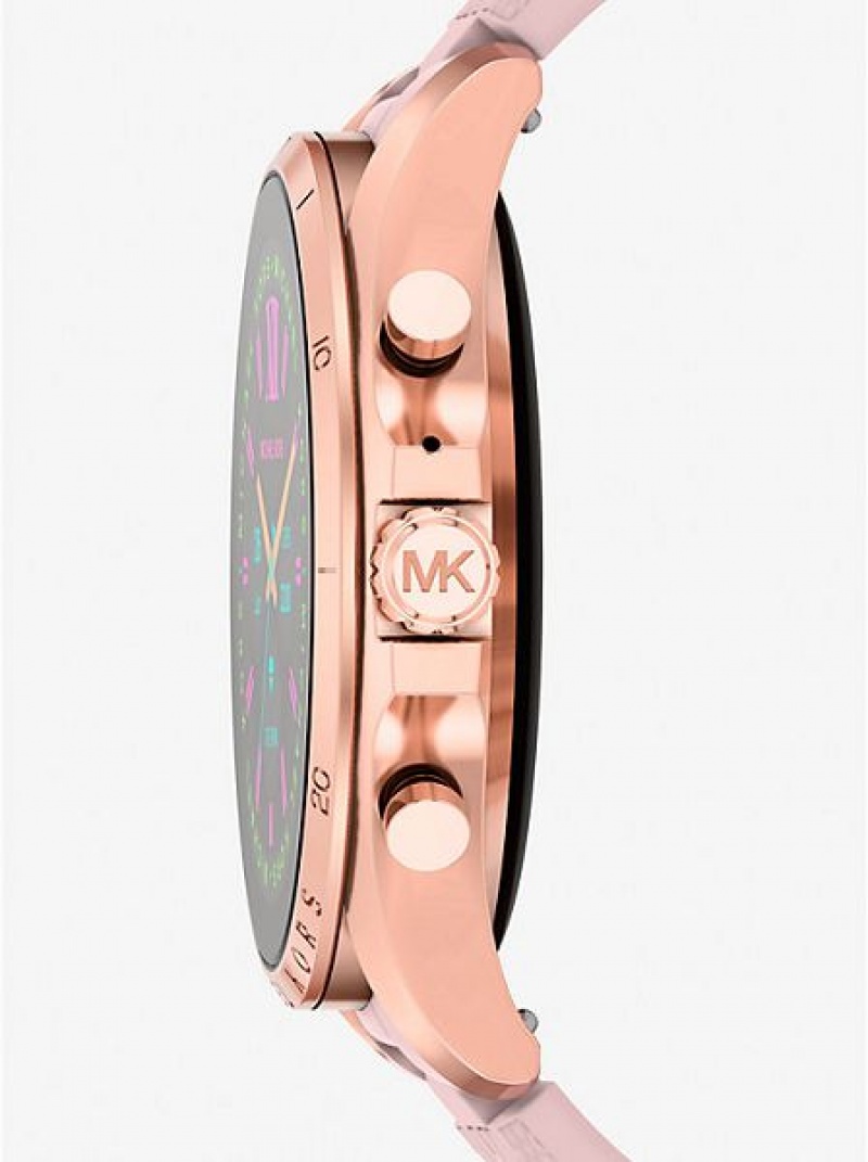 Relojes Michael Kors Gen 6 Bradshaw And Logo Silicona Smart Mujer Rosas Doradas | 82935JAHM