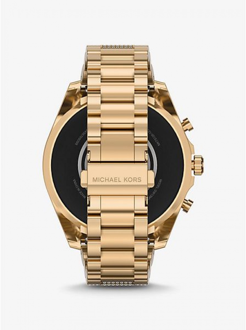 Relojes Michael Kors Gen 6 Bradshaw Pave Smart Hombre Doradas | 54807UJZD