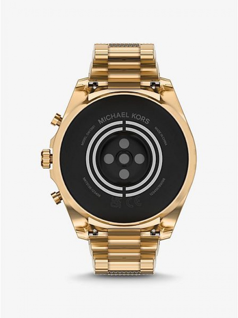 Relojes Michael Kors Gen 6 Bradshaw Pave Smart Hombre Doradas | 54807UJZD