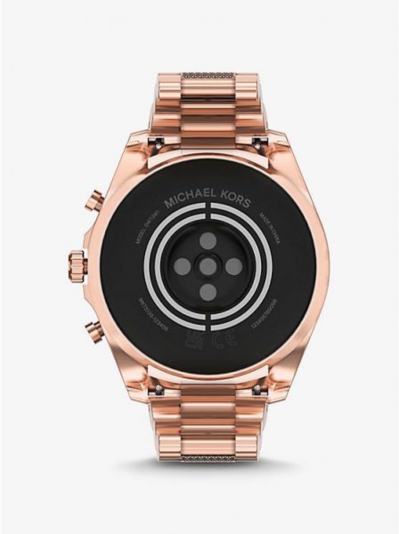 Relojes Michael Kors Gen 6 Bradshaw Pave Smart Hombre Rosas Doradas | 38764NRHT