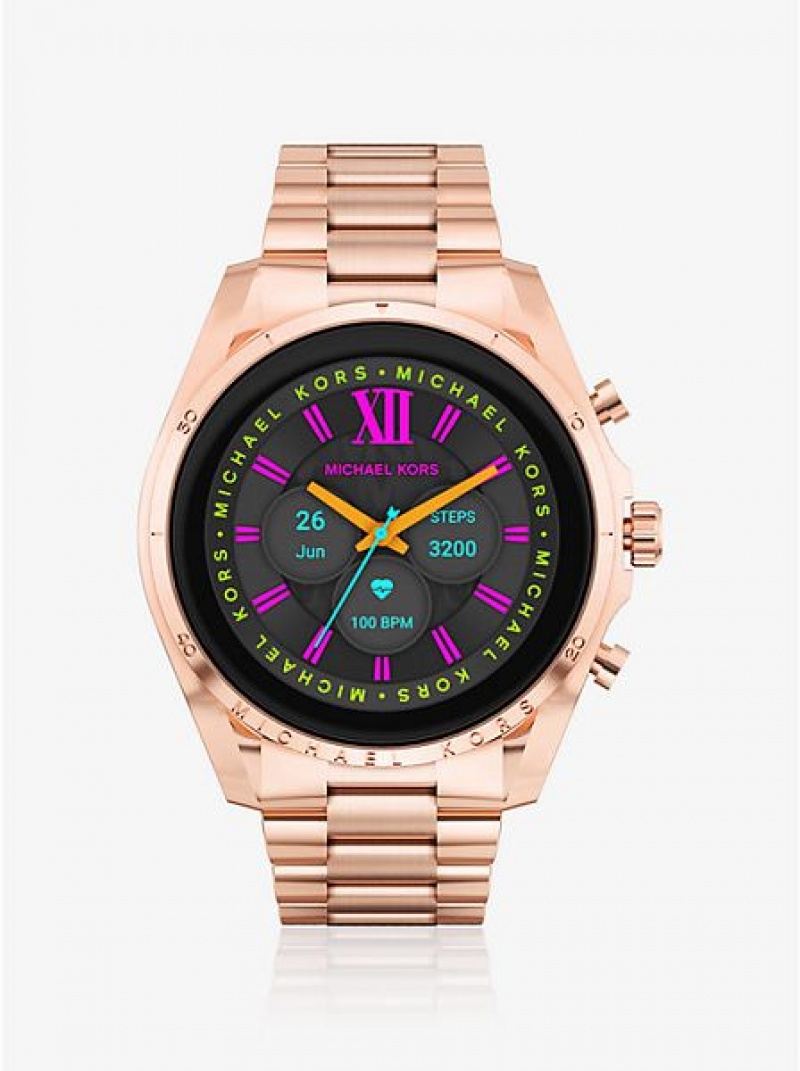 Relojes Michael Kors Gen 6 Bradshaw Smart Mujer Rosas Doradas | 37564HZRA