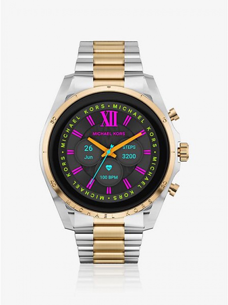 Relojes Michael Kors Gen 6 Bradshaw Smart Mujer Plateadas Doradas | 92671DKTH