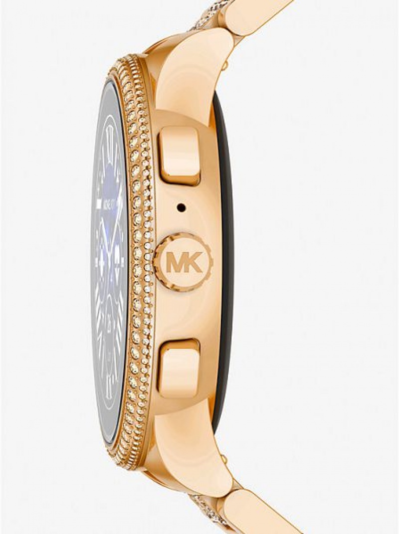 Relojes Michael Kors Gen 6 Camille Pave Smart Mujer Doradas | 62509PSZK