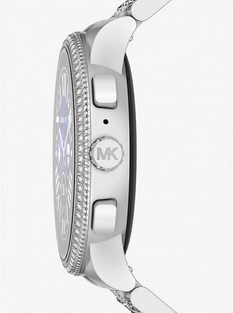 Relojes Michael Kors Gen 6 Camille Pave Smart Mujer Plateadas | 17830SXJA