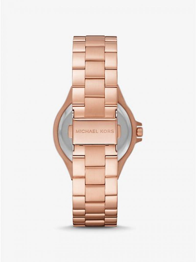 Relojes Michael Kors Lennox Pave Mujer Rosas Doradas | 71920KPOD