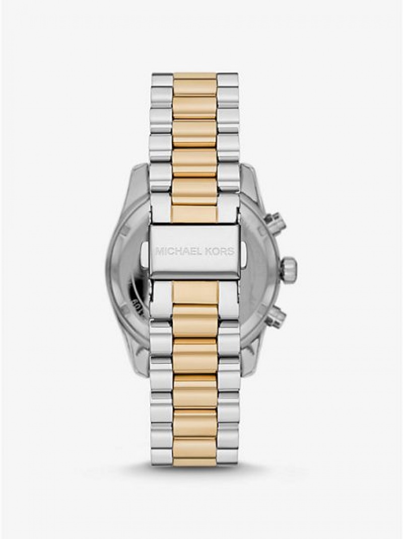 Relojes Michael Kors Lexington Mujer Plateadas Doradas | 12483AXRU