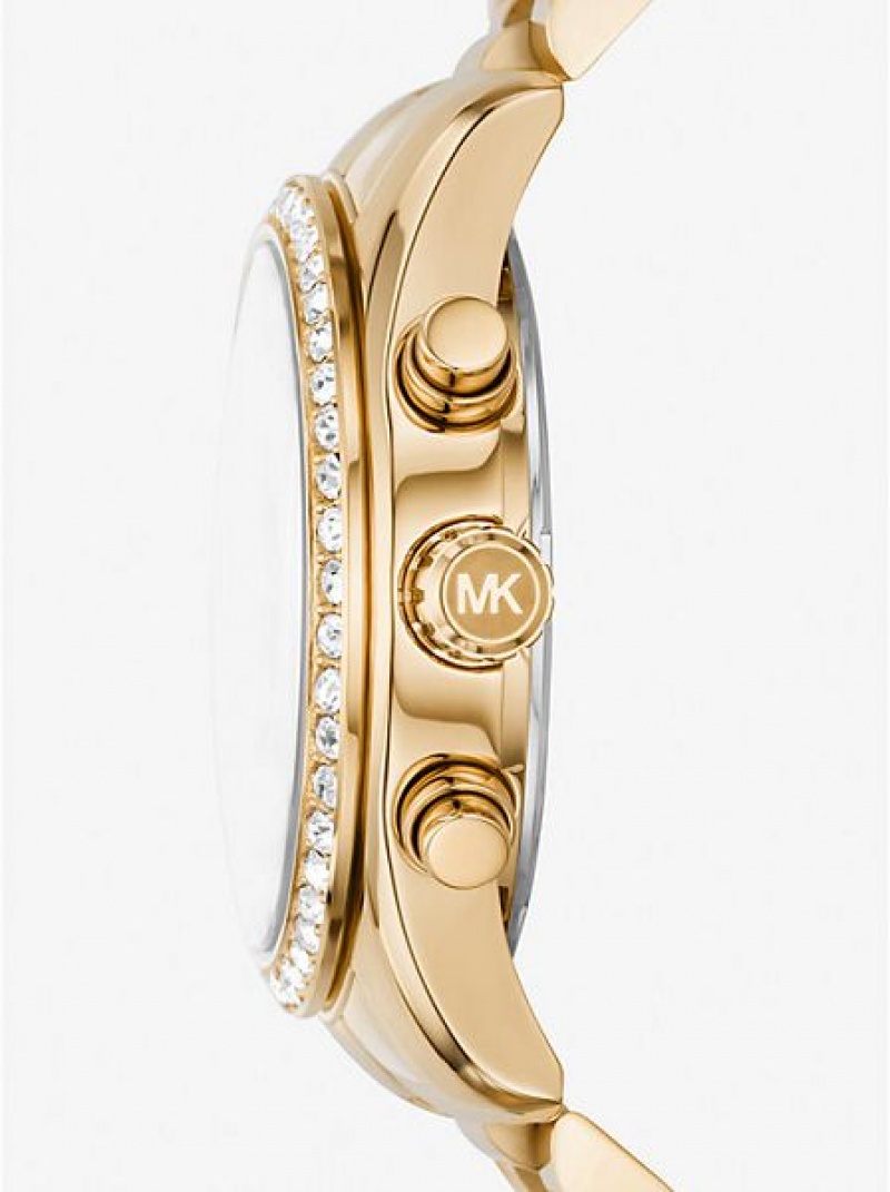 Relojes Michael Kors Lexington Pave Mujer Doradas | 02685XDLZ