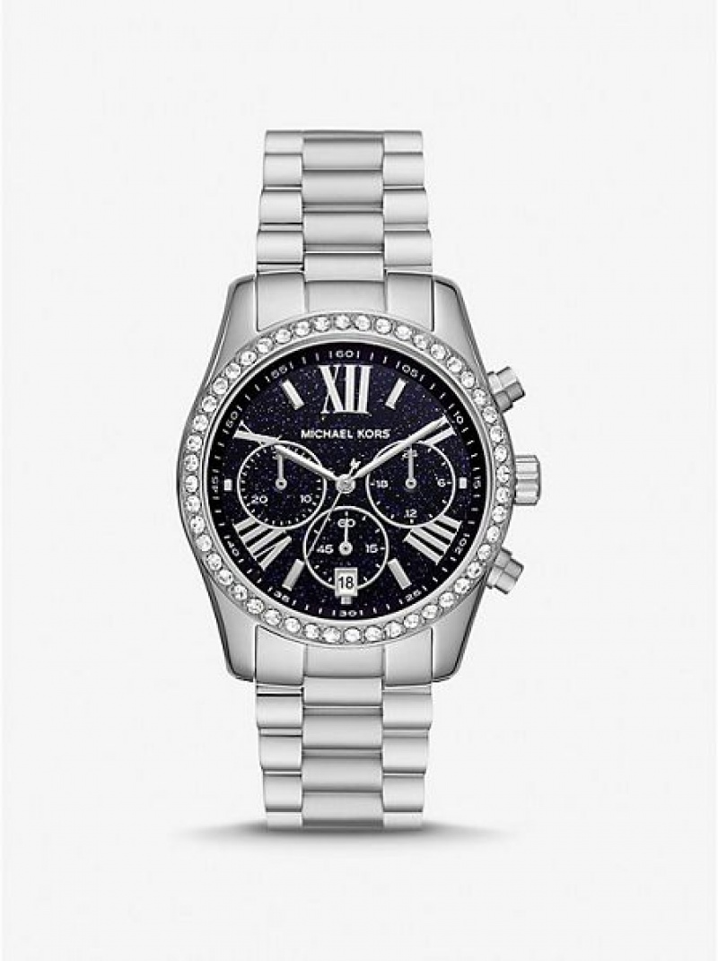 Relojes Michael Kors Lexington Pave Mujer Plateadas | 20148PMTH