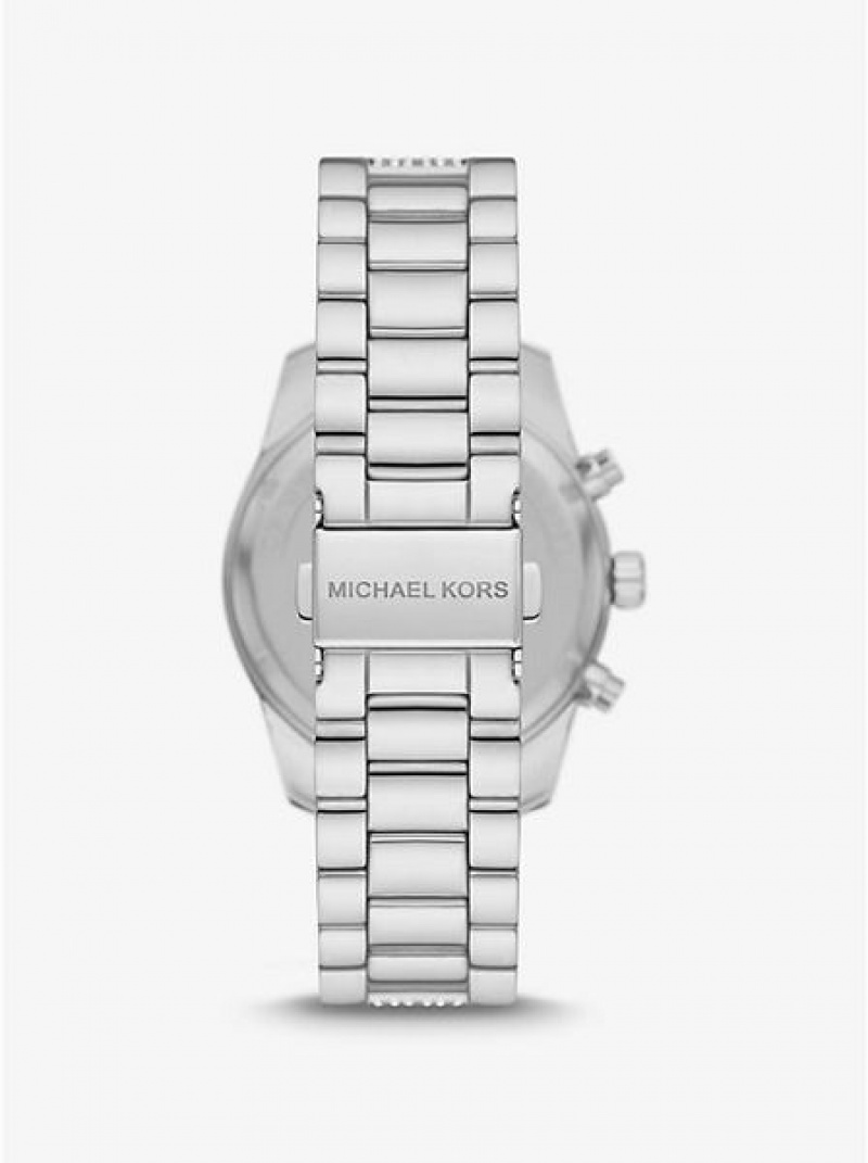 Relojes Michael Kors Lexington Pave Mujer Plateadas | 35941BPXV