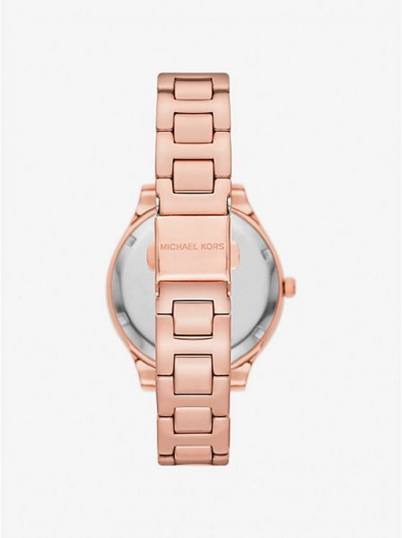 Relojes Michael Kors Liliane Pave Mujer Rosas Doradas | 56921HQYD