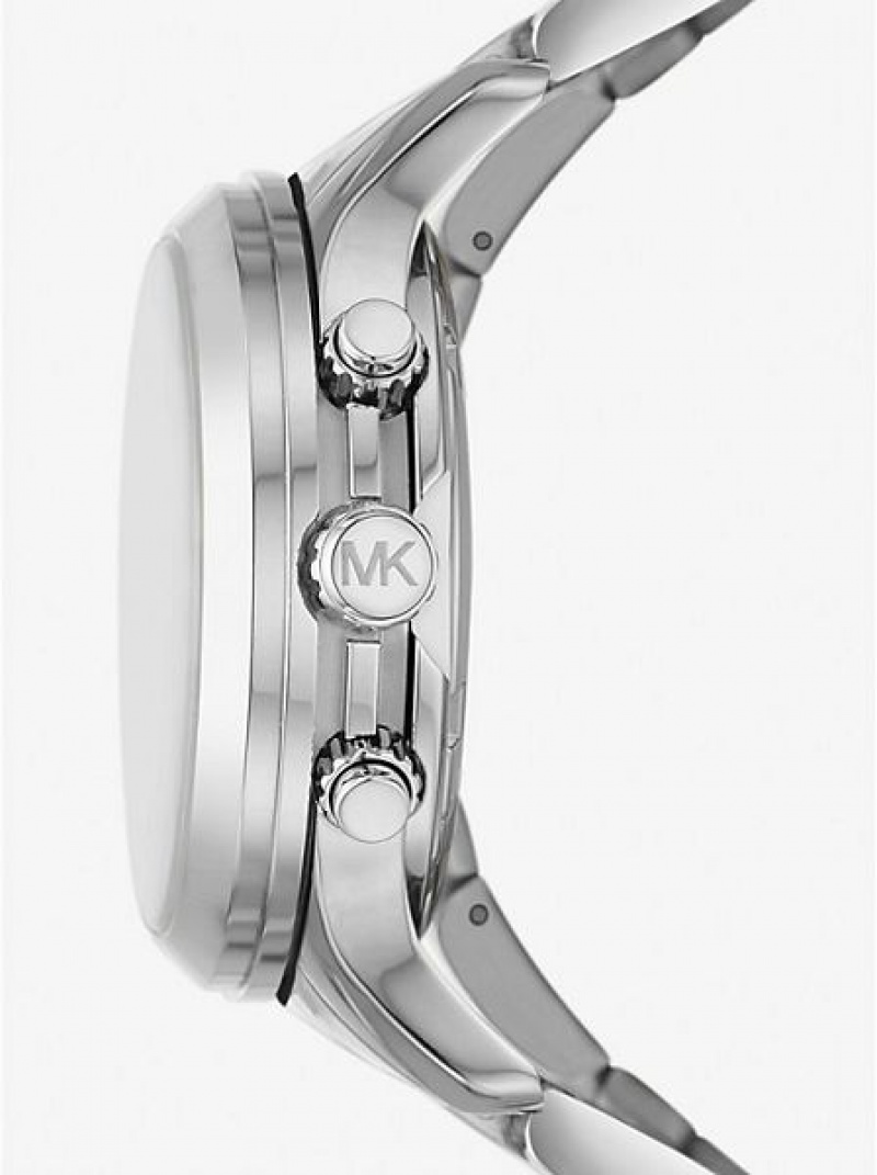 Relojes Michael Kors Limited-edition Runway Rhodium-plated Stainless Steel Wrap Mujer Plateadas | 03756HMFS