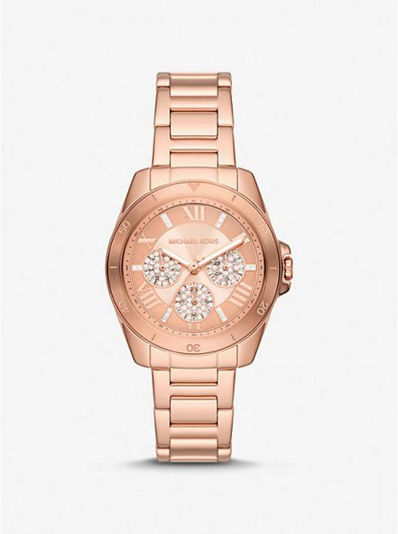 Relojes Michael Kors Mini Alek Pave Mujer Rosas Doradas | 32056HILX