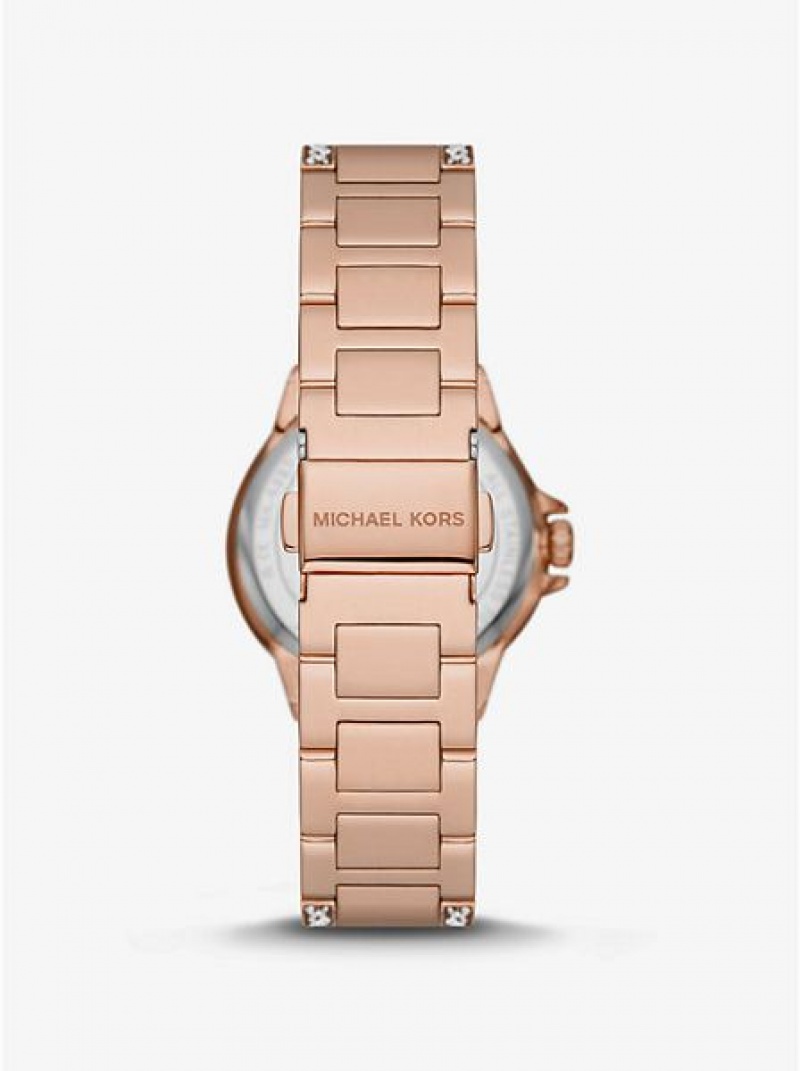 Relojes Michael Kors Mini Camille Pave Mujer Rosas Doradas | 21540CSGB