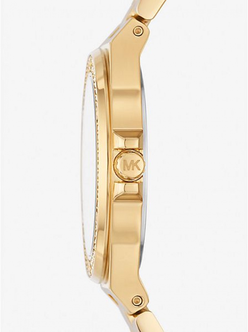 Relojes Michael Kors Mini Lennox Pave Mujer Doradas | 05291XNWV