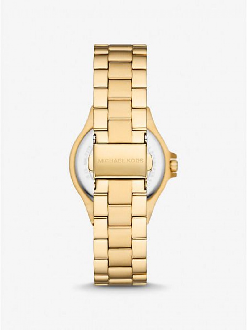 Relojes Michael Kors Mini Lennox Pave Mujer Doradas | 05291XNWV