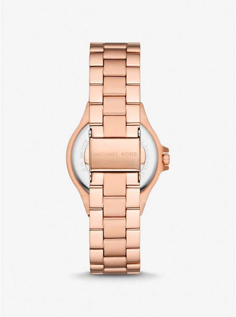 Relojes Michael Kors Mini Lennox Pave Mujer Rosas Doradas | 30564LMJG