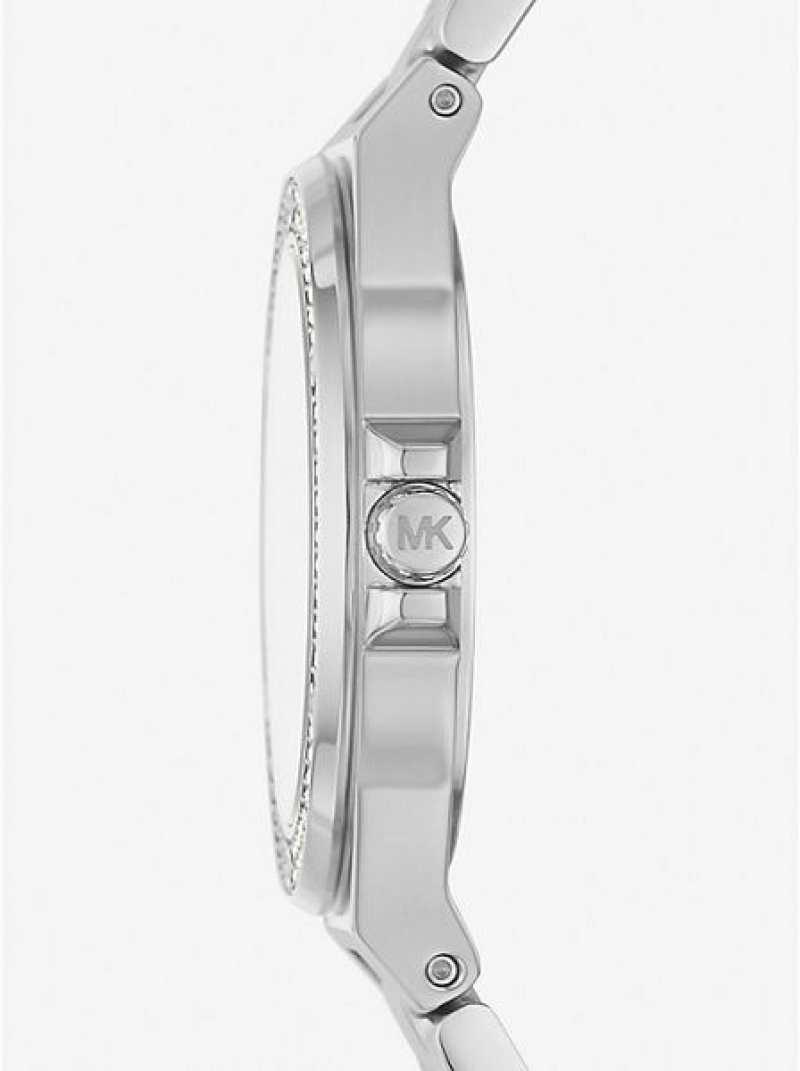 Relojes Michael Kors Mini Lennox Pave Mujer Plateadas | 42978SIJP