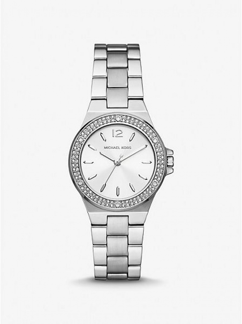 Relojes Michael Kors Mini Lennox Pave Mujer Plateadas | 42978SIJP