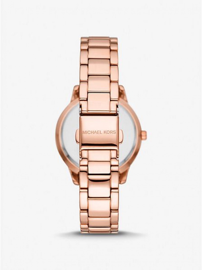 Relojes Michael Kors Mini Tibby Pave Mujer Rosas Doradas | 31704TWXH