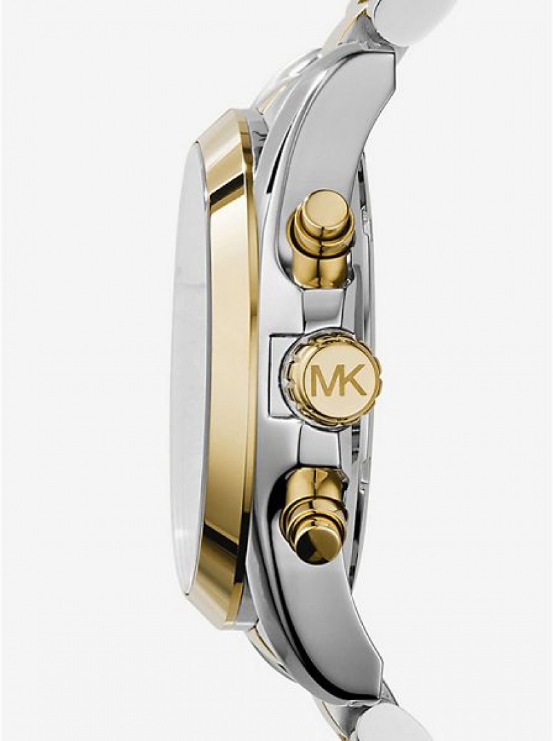 Relojes Michael Kors Oversized Bradshaw Mujer Plateadas Doradas | 70621CAKQ