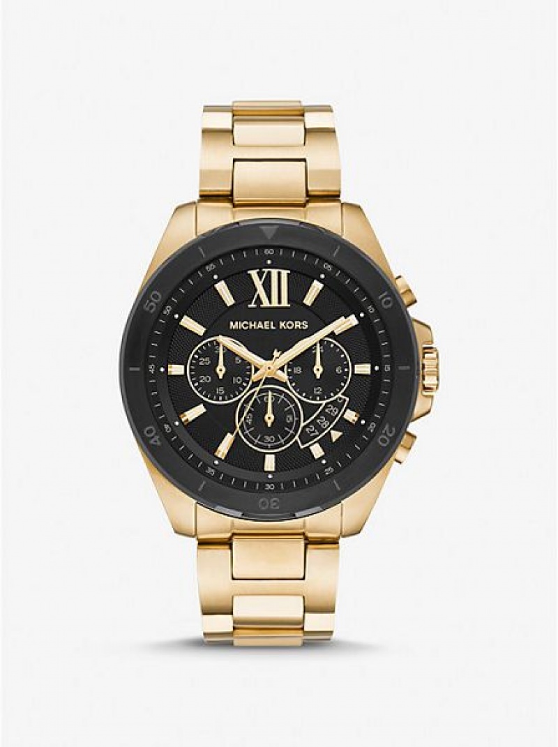 Relojes Michael Kors Oversized Brecken Hombre Doradas | 65981CKDE