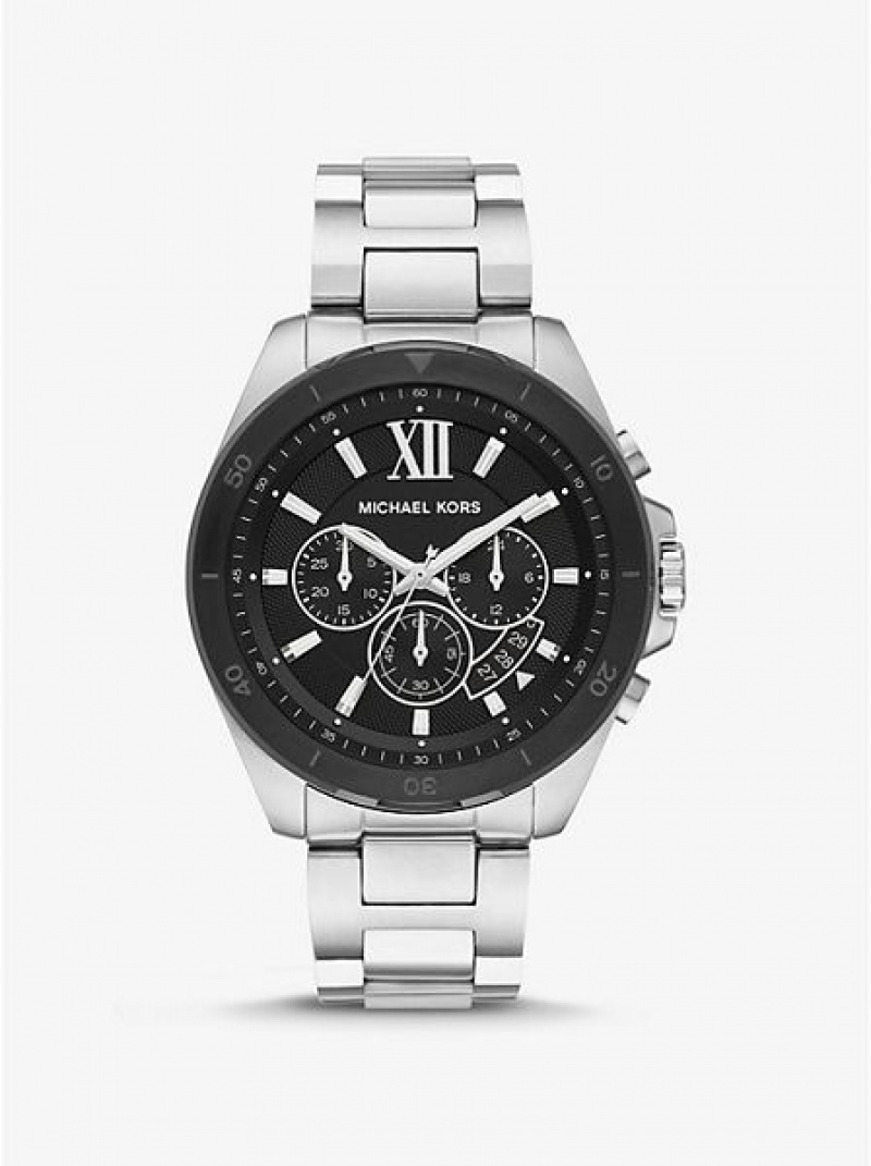 Relojes Michael Kors Oversized Brecken Hombre Plateadas | 13270BIEV