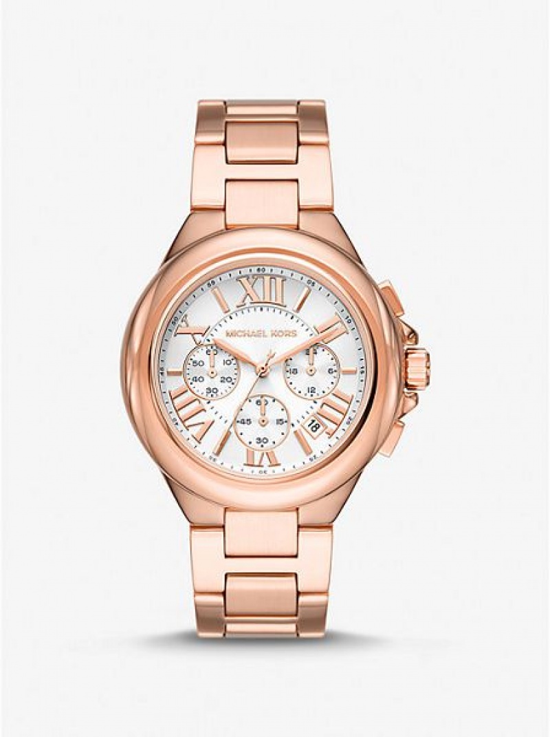 Relojes Michael Kors Oversized Camille Mujer Rosas Doradas | 30689UBOD