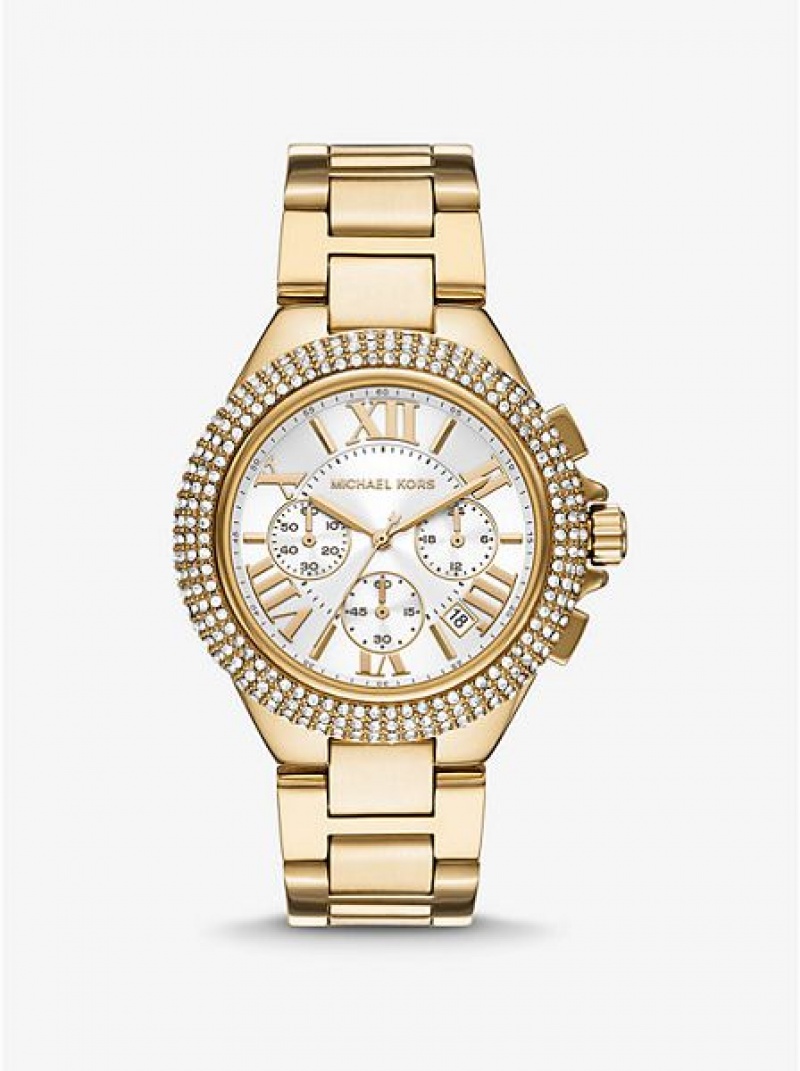 Relojes Michael Kors Oversized Camille Pave Mujer Doradas | 16824LHBZ