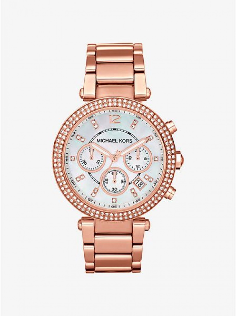 Relojes Michael Kors Parker Mujer Rosas Doradas | 10769CYMW