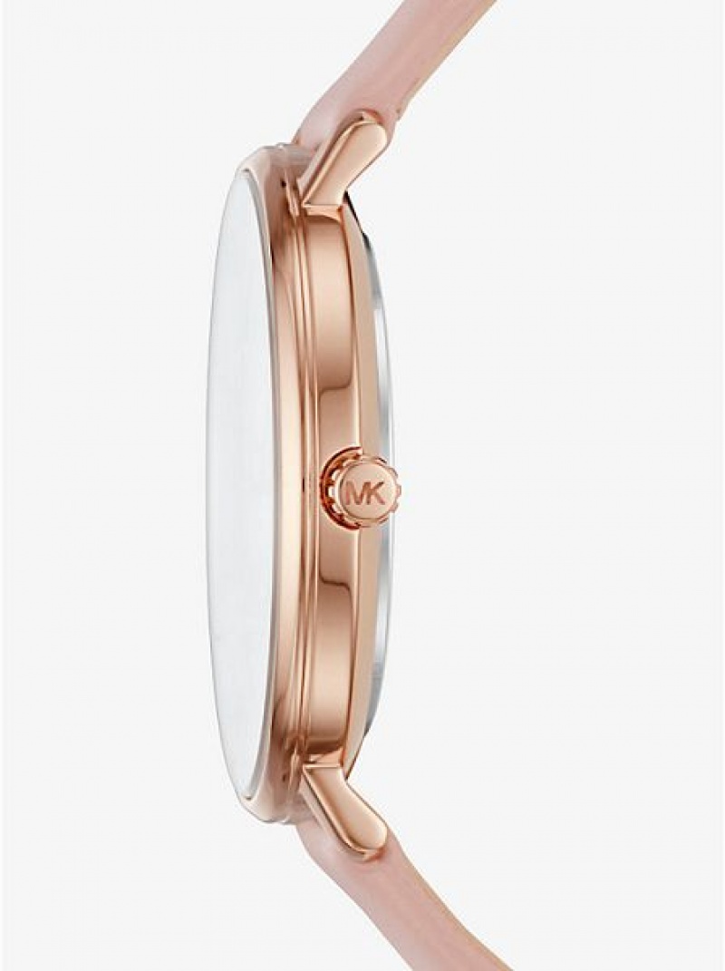 Relojes Michael Kors Pyper Cuero Mujer Rosas Doradas | 78623GRNV