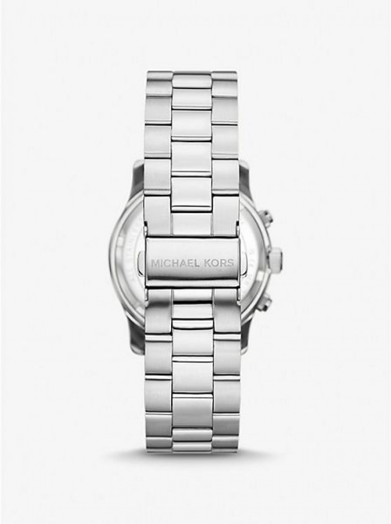 Relojes Michael Kors Runway Mujer Plateadas | 32548PRHU