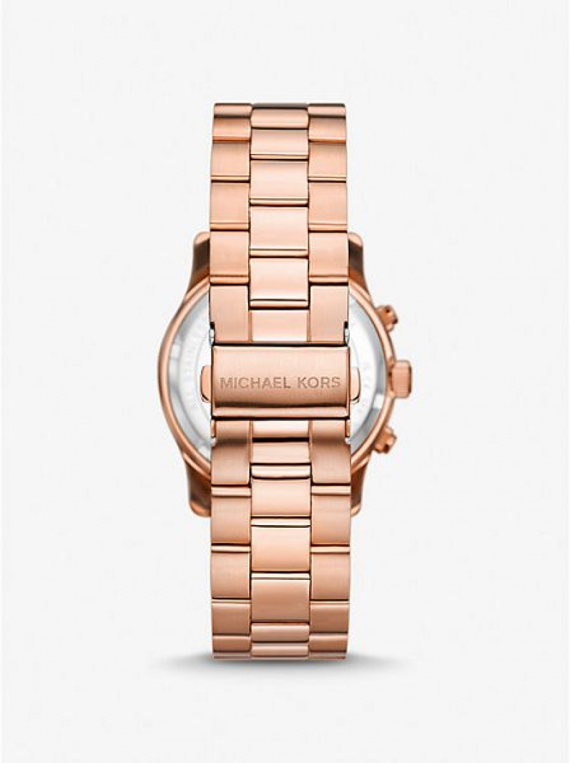 Relojes Michael Kors Runway Mujer Rosas Doradas | 53128HMUP