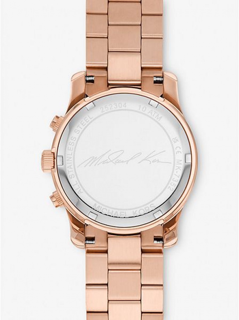 Relojes Michael Kors Runway Mujer Rosas Doradas | 53128HMUP