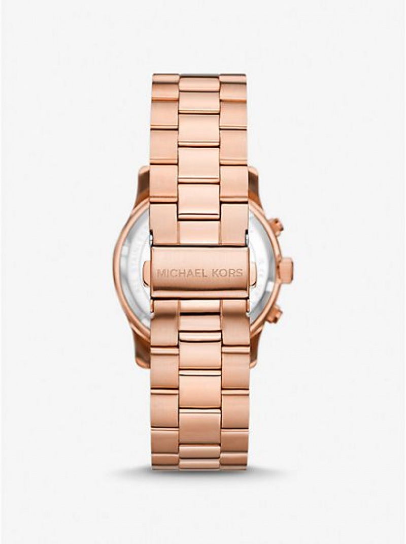 Relojes Michael Kors Runway Mujer Rosas Doradas | 04891JWIA